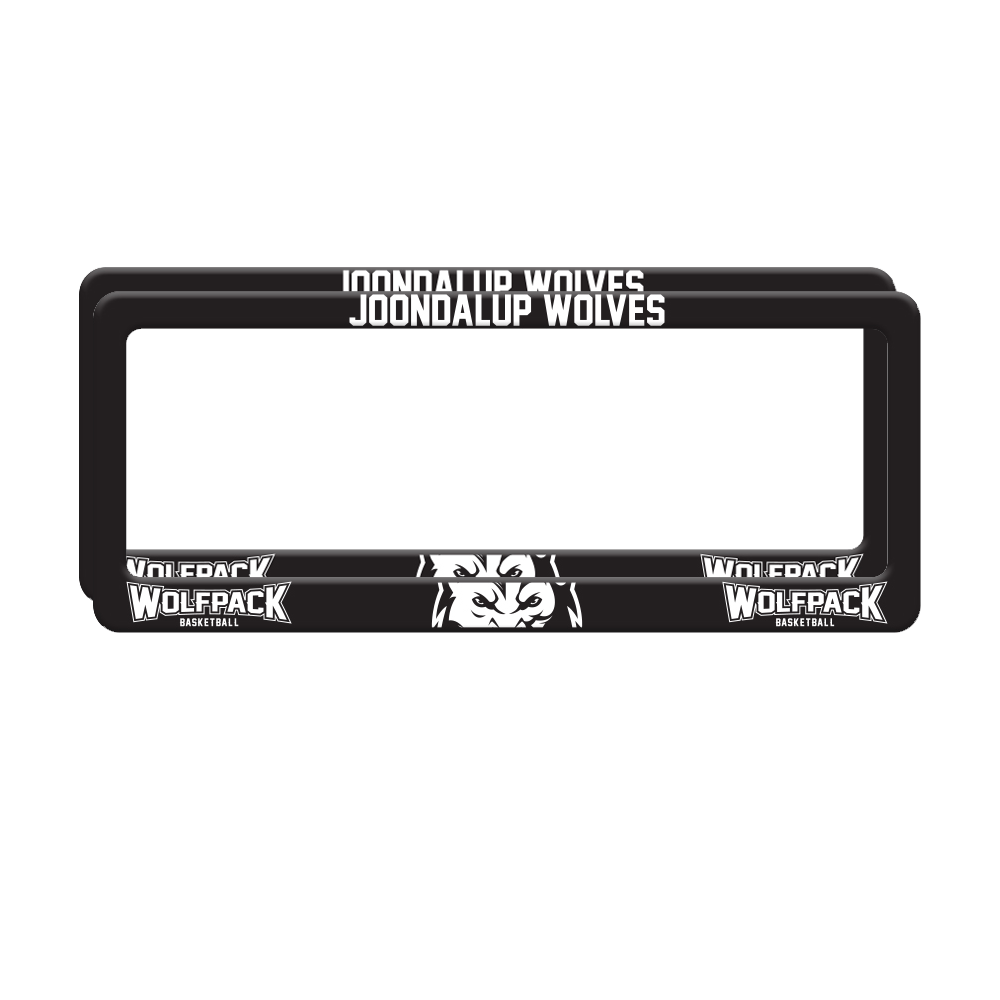 Wolfpack Number Plate Frame Set