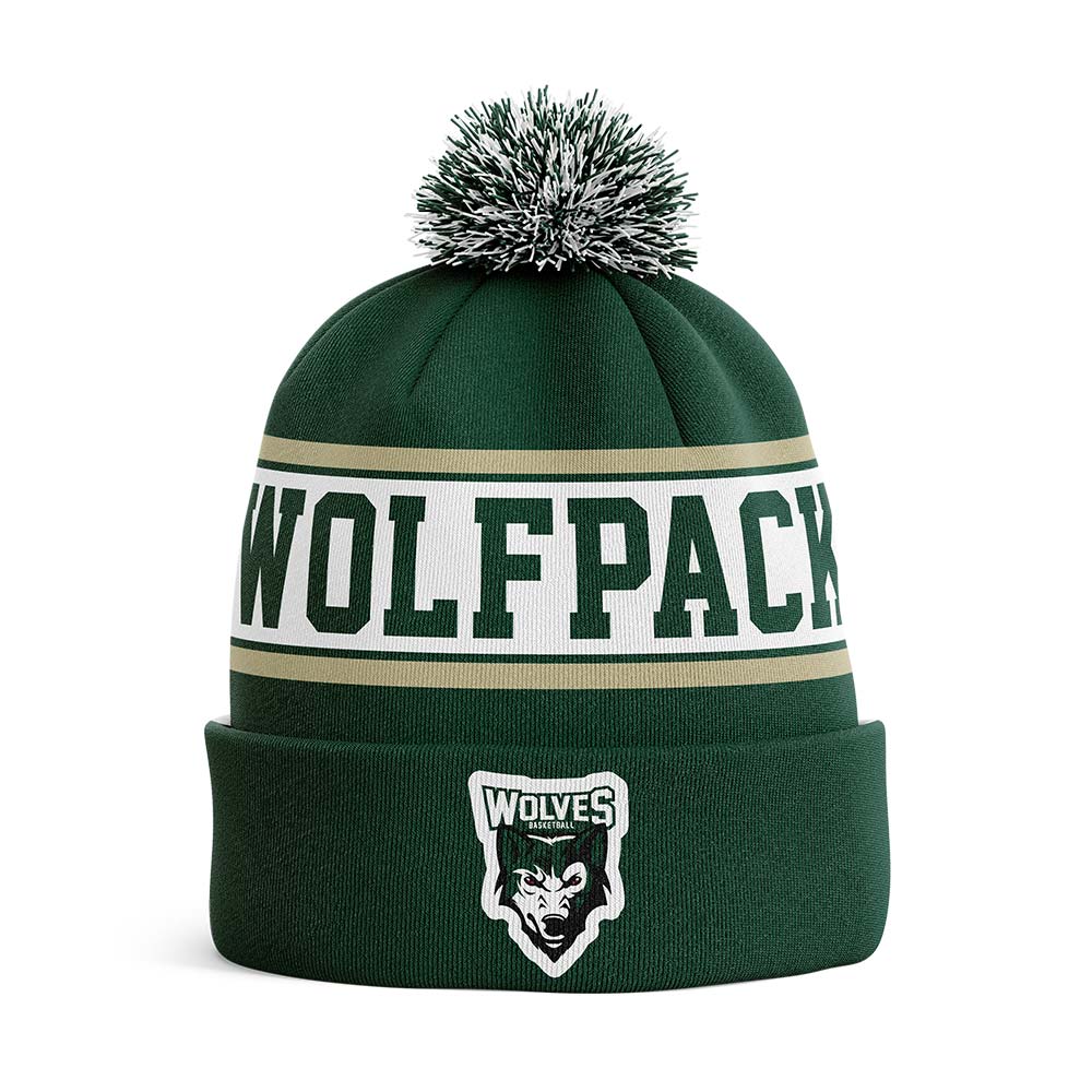 Wolfpack Beanie with Pom