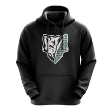 Load image into Gallery viewer, Black Wolves Half Head Hoodie
